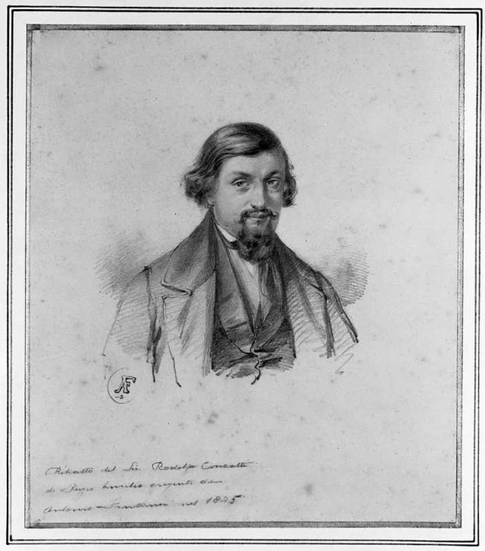Ritratto di Rodolfo Conzetti, 1845 - Musei Civici, Reggio Emilia